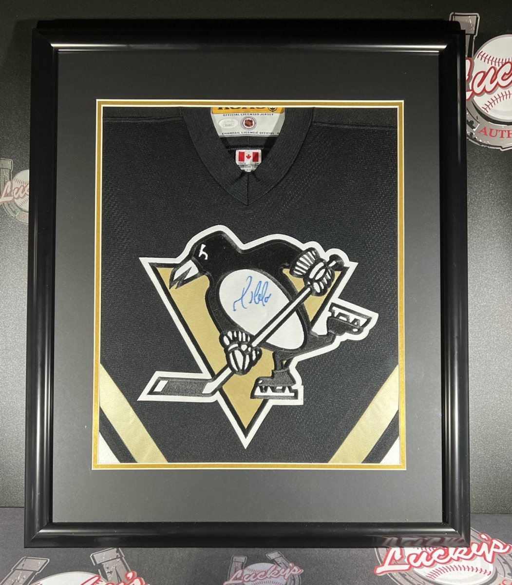Mario Lemieux Signed Framed KOHO Jersey Pittsburgh Penguins JSA LOA