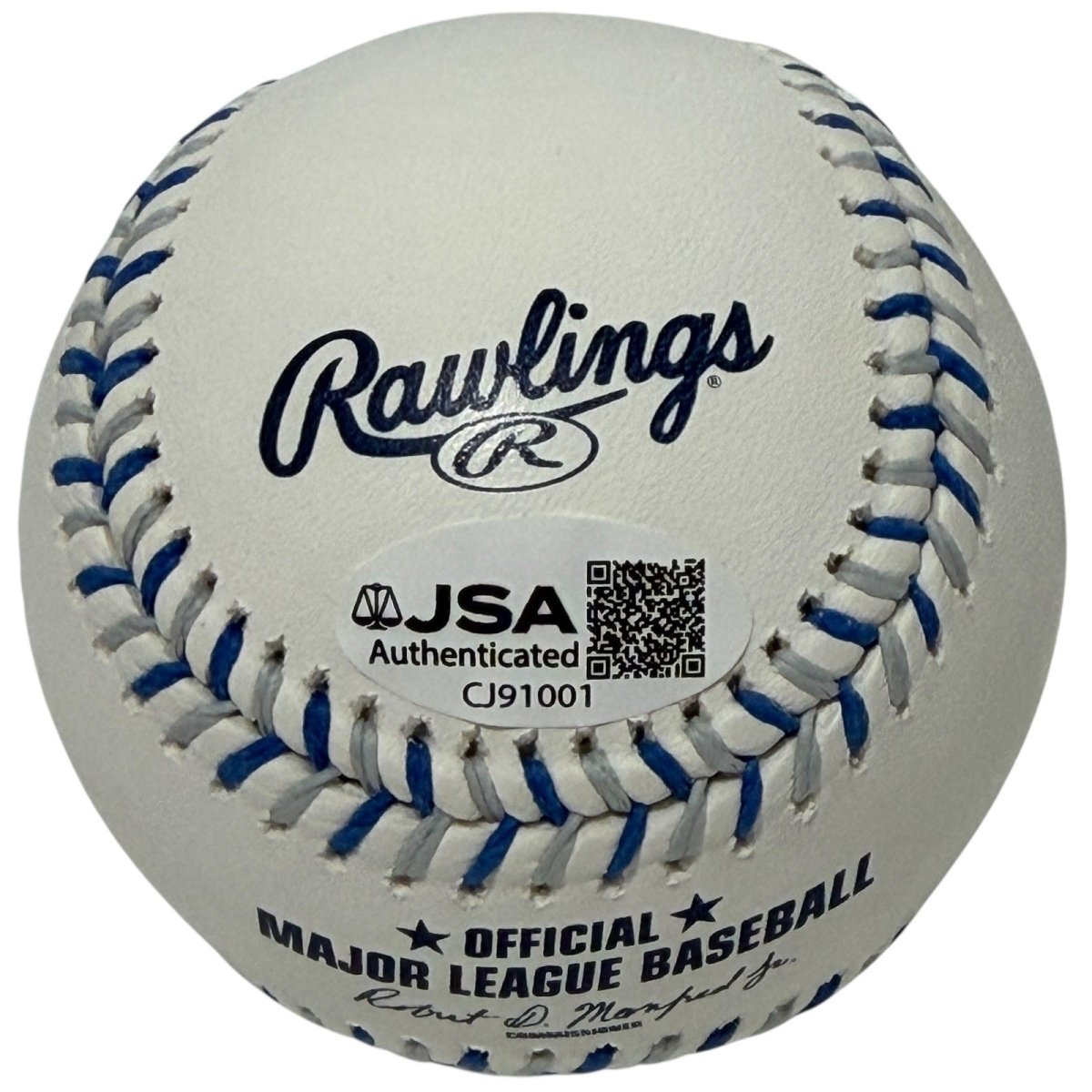 Tommy John Signed LA Dodgers Logo ROMLB Baseball w/ 4x All Star JSA Witness COA