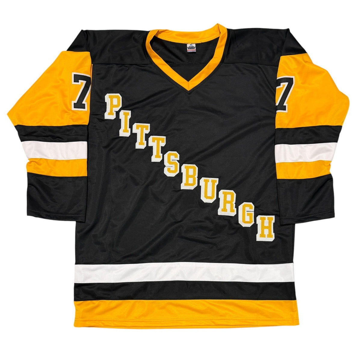 Joe Mullen Signed Autographed Pittsburgh Penguins Custom Jersey JSA Witness COA