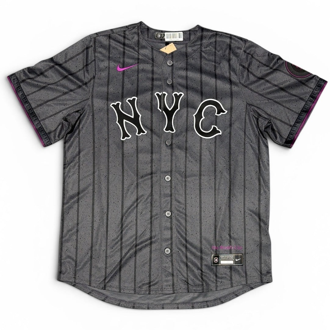Nolan McLean Signed New York Mets City Connect Nike Jersey FANATICS COA