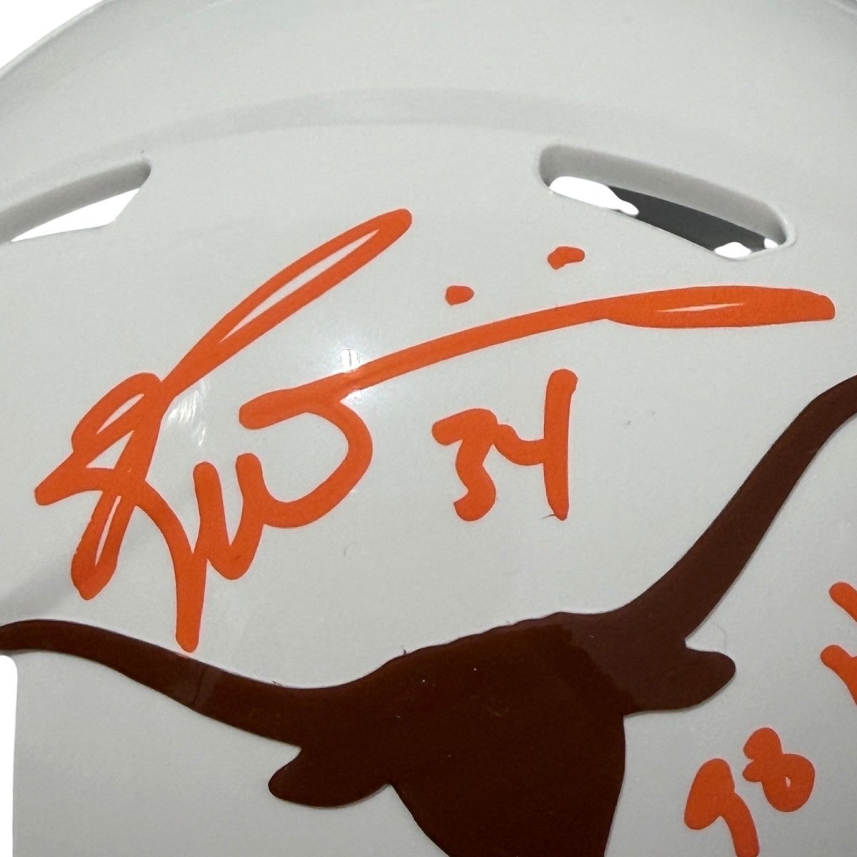 Ricky Williams Signed Texas Longhorns Mini Helmet w/ 98 Heisman JSA Witness COA