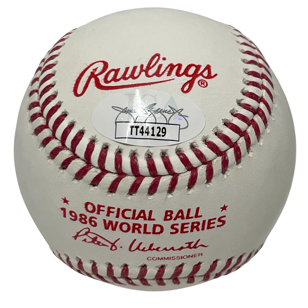 Dwight Doc Gooden Signed 1986 World Series ROMLB Baseball w/ 86 WSC JSA COA