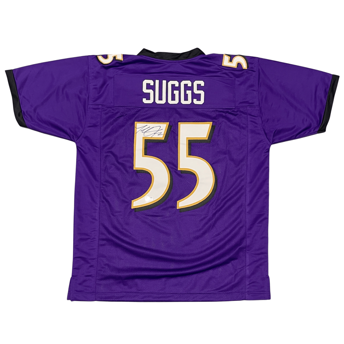 Terrell Suggs Signed Baltimore Ravens Custom Jersey Beckett Witness BAS COA