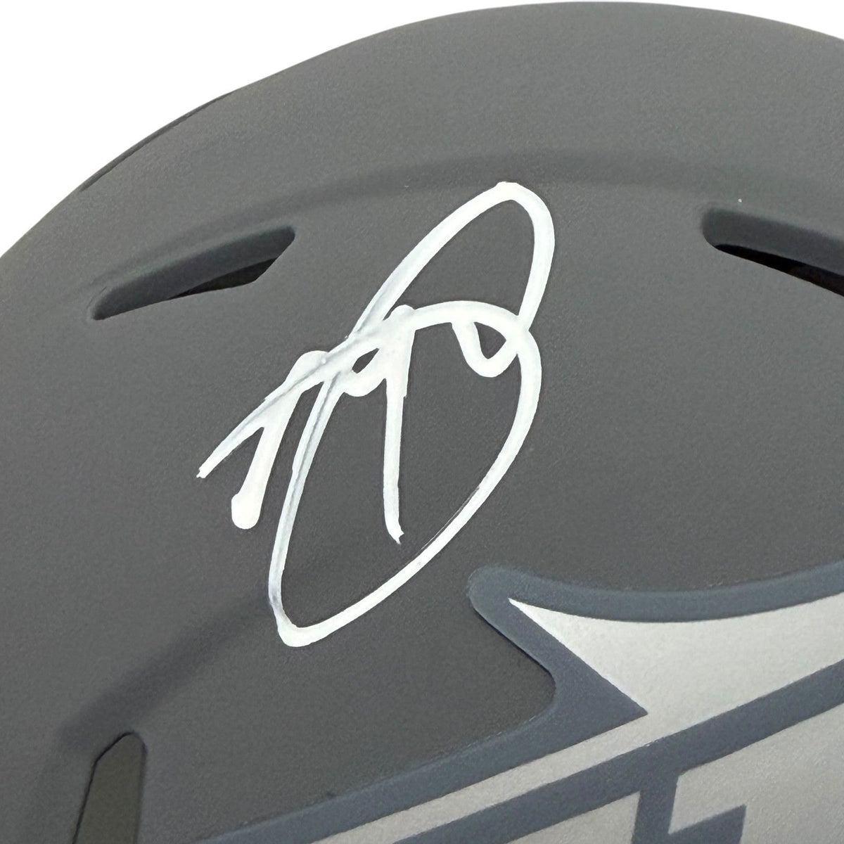 Minkah Fitzpatrick Signed New York Jets Slate Mini Helmet JSA Witness COA