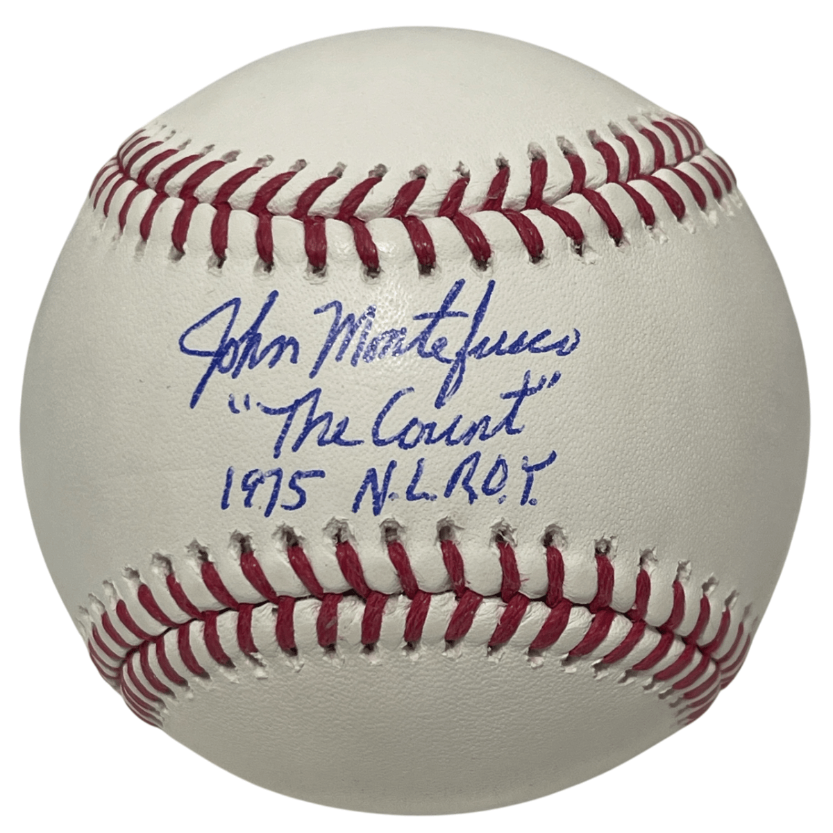 John Montefusco Signed ROMLB Baseball w/ 2 Insc ROY Beckett Witness BAS COA