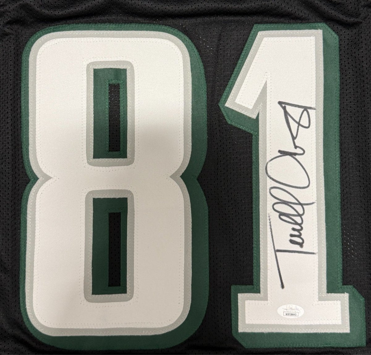 Terrell Owens Signed Autographed Philadelphia Eagles Stat Custom Jersey JSA COA