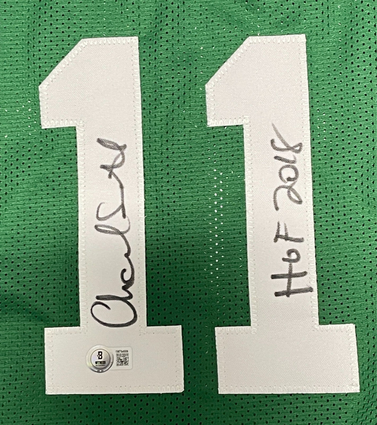 Charlie Scott Signed Celtics Custom Jersey w/ HOF 2018 Beckett Witness BAS COA