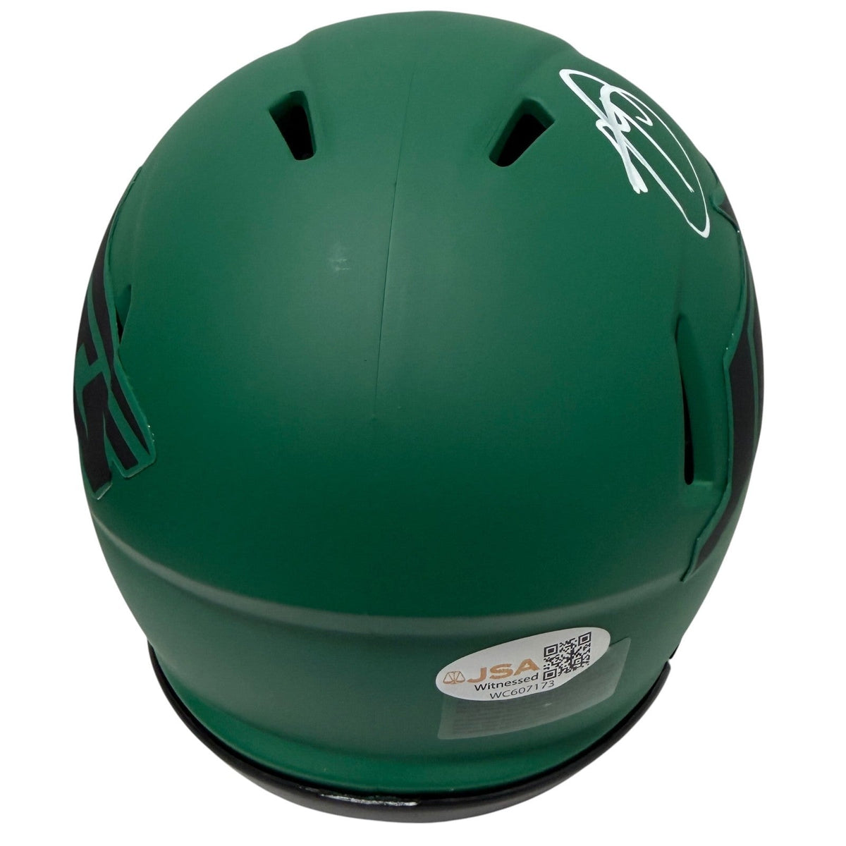 Minkah Fitzpatrick Signed New York Jets Rave Mini Helmet JSA Witness COA