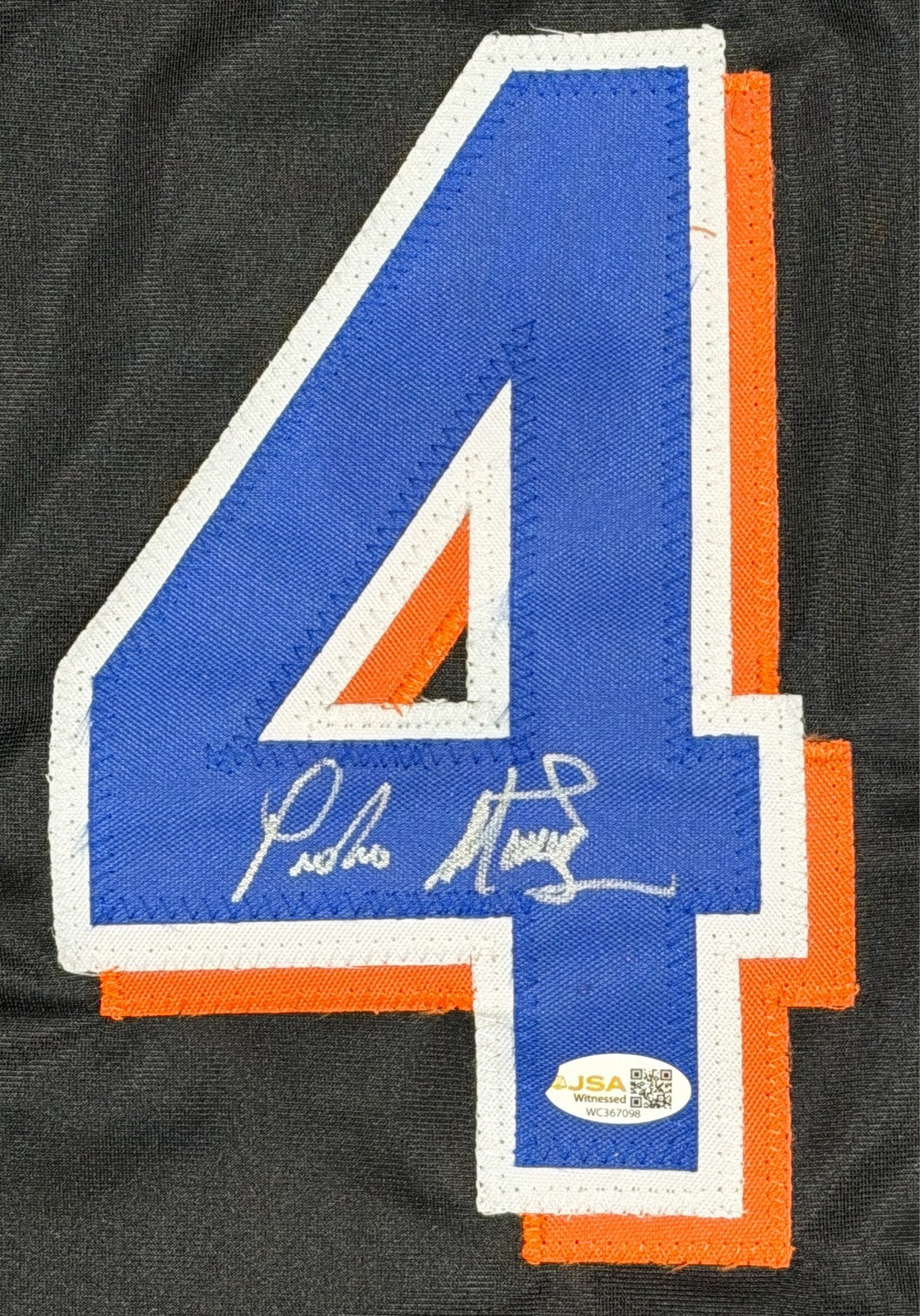 Pedro Martinez Signed Autographed New York Mets Custom Jersey JSA Witness COA