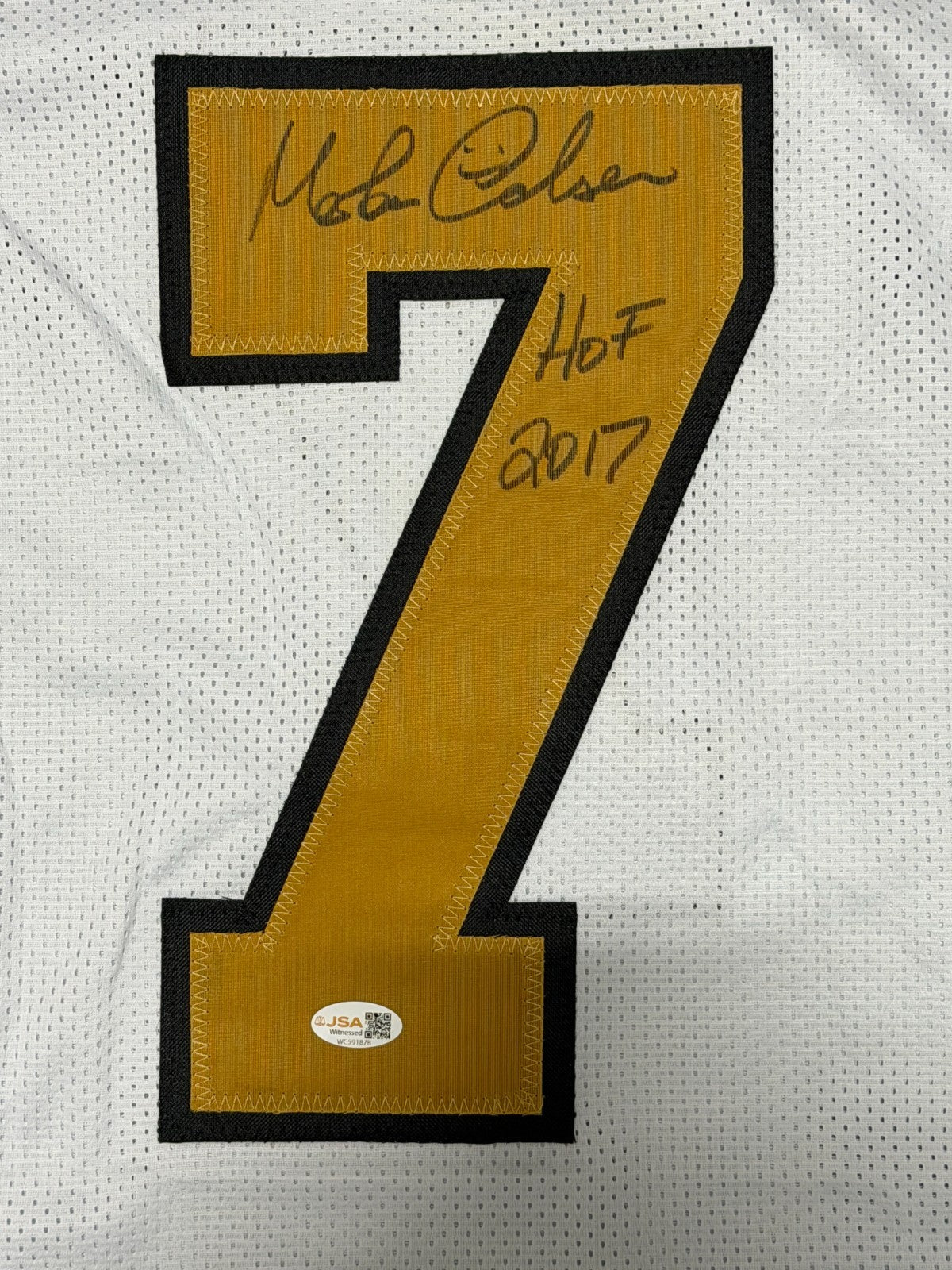 Morten Anderson Signed New Orleans Saints Custom Jersey w/ HOF 2017 JSA Wit COA