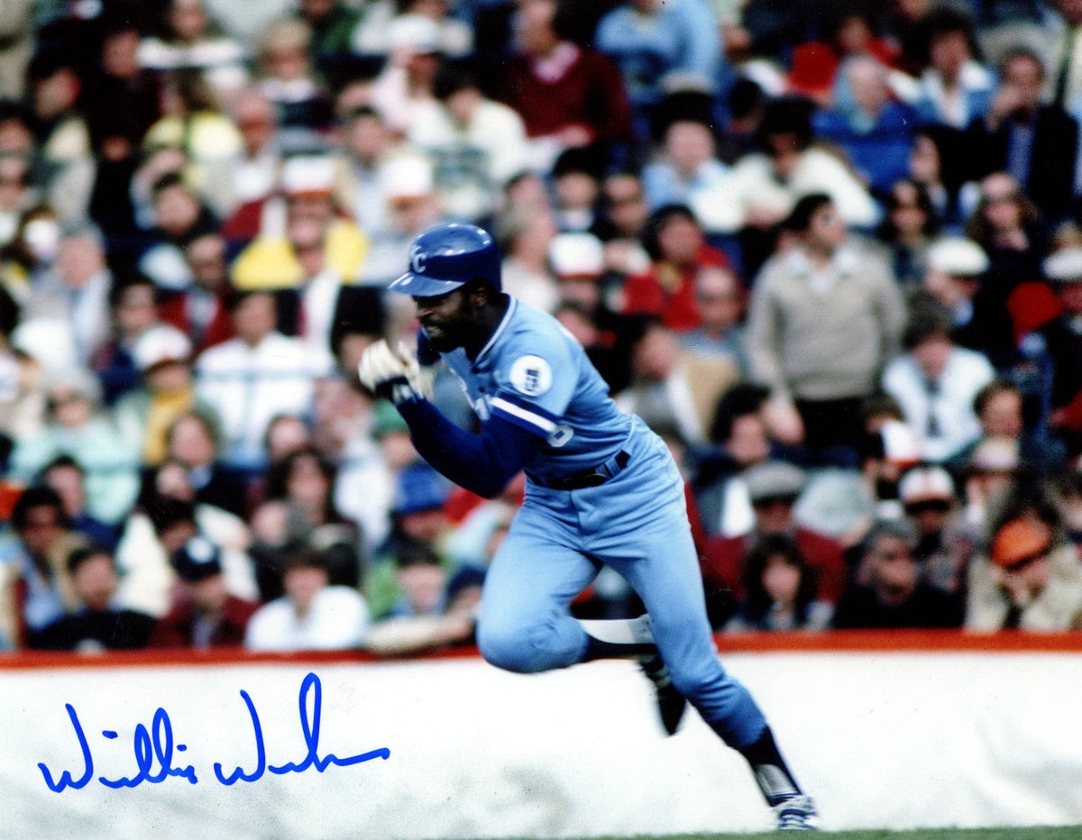 Willie Wilson Signed Autographed Kansas City Royals 8x10 Photo LSCM COA #1