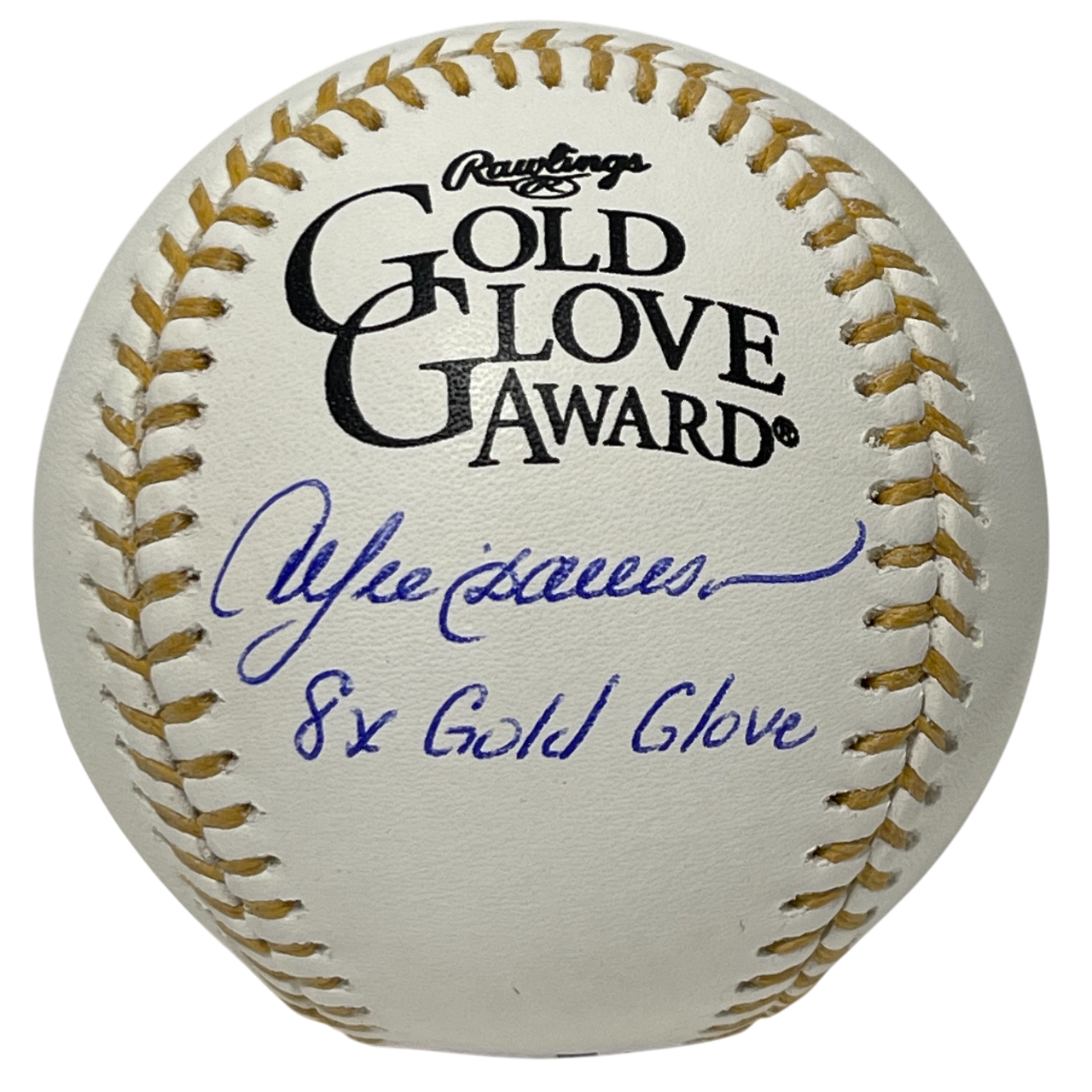 Andre Dawson Signed Rawlings Gold Glove Baseball w/ 8x GG Beckett Wit BAS COA