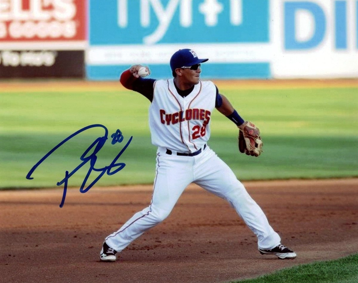 Phillip Evans Signed Autographed Brooklyn Cyclones 8x10 Photo LSCM COA #1 Mets