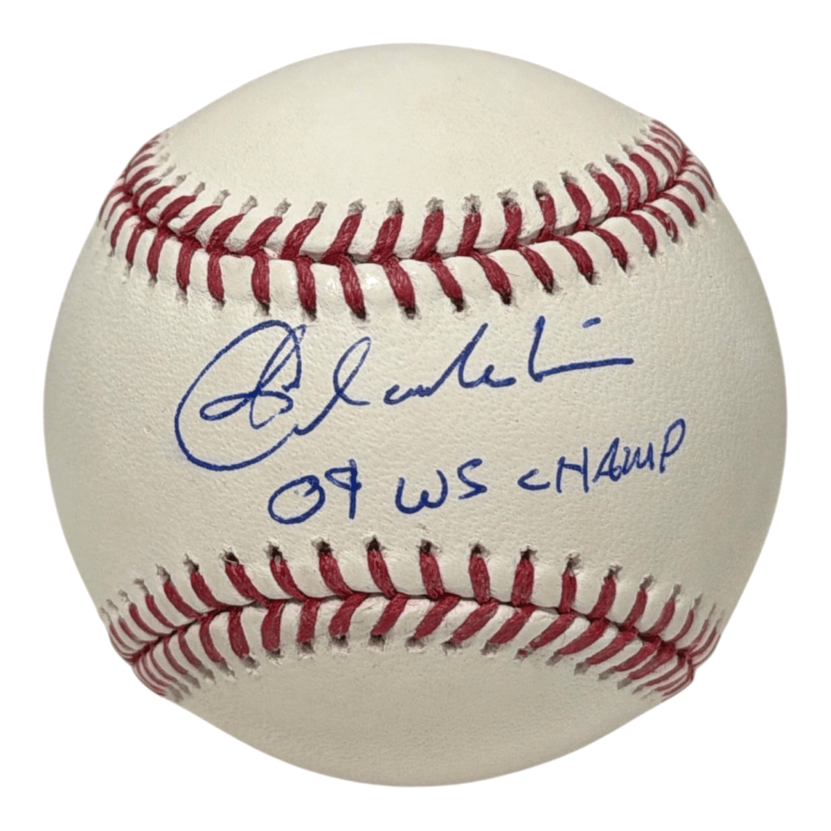 Joba Chamberlain Signed Autographed ROMLB Baseball w/ 09 WS Champs JSA Wit COA
