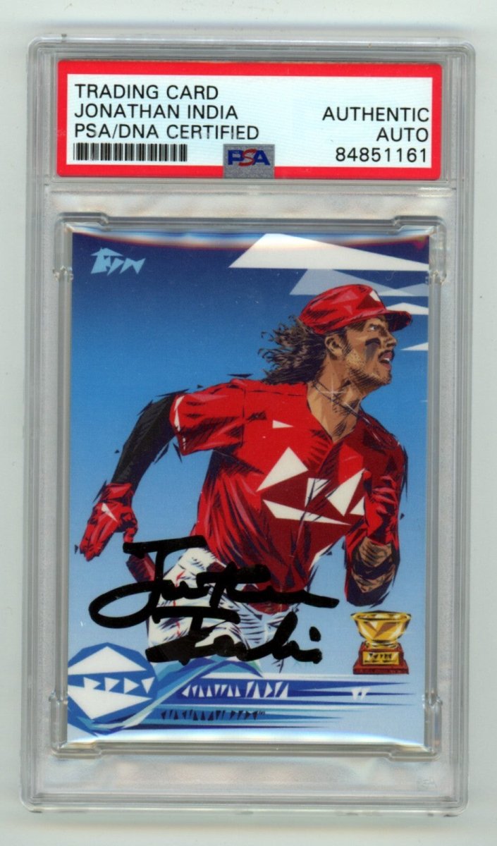 Jonathan India 2022 Topps Project 70 by Naturel #867 Signed PSA Authentic Auto