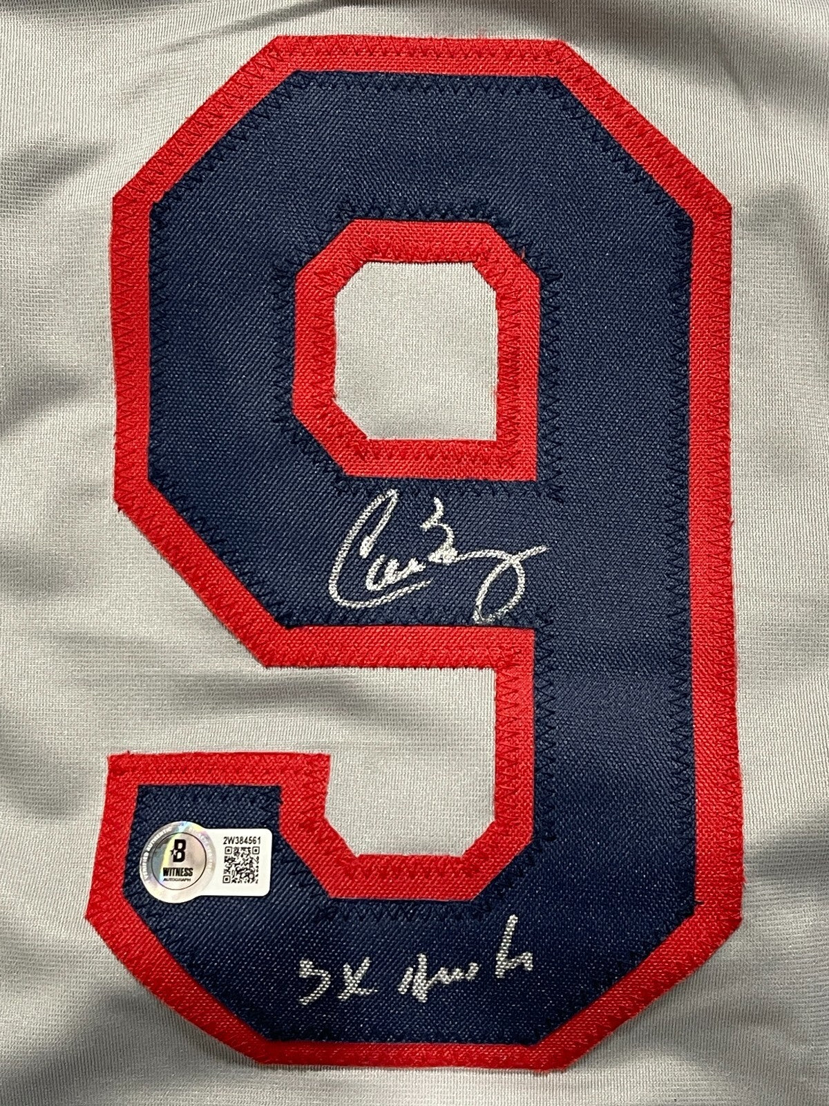 Carlos Baerga Signed Cleveland Custom Jersey w/ 3x All Star Beckett Wit BAS COA