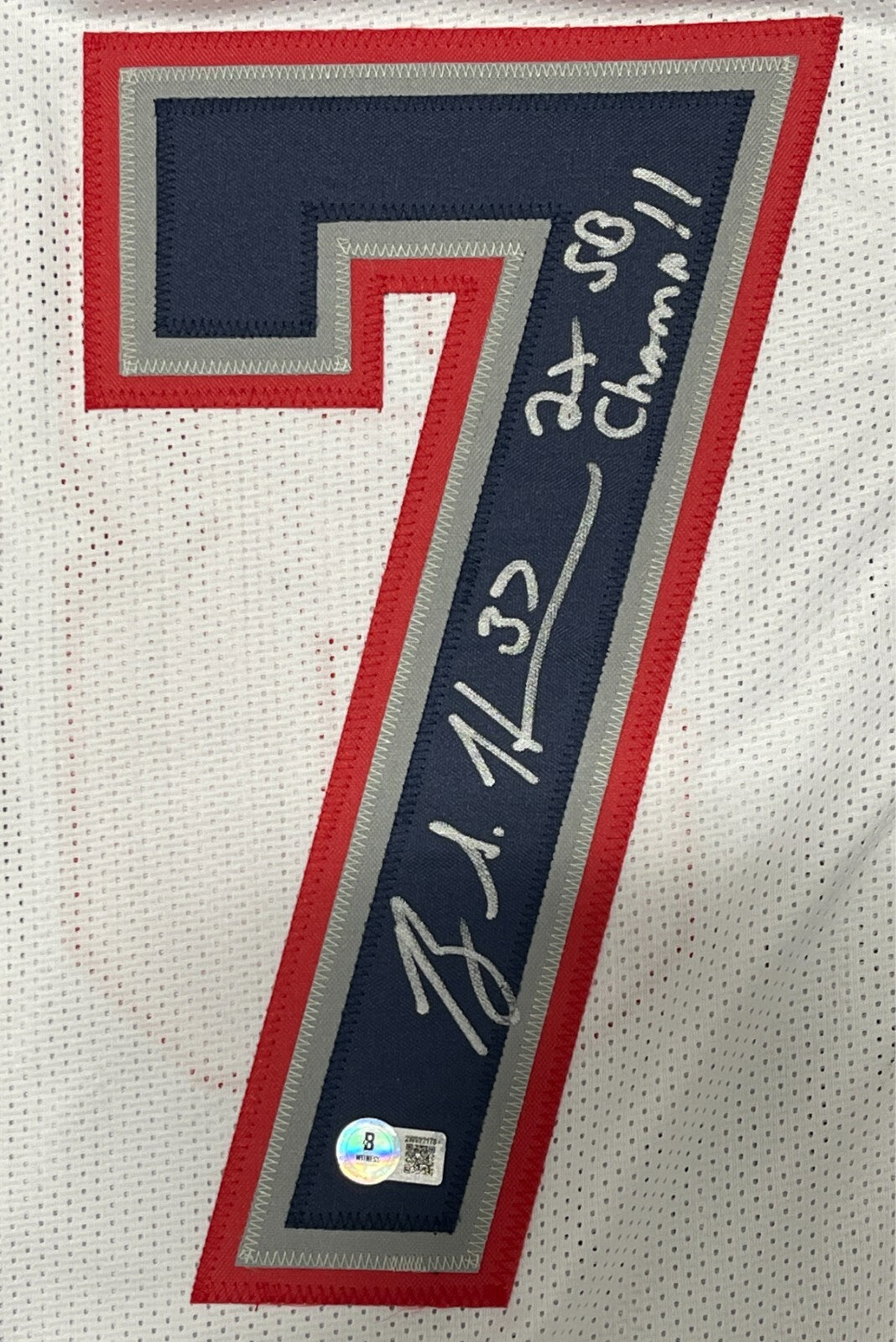 Rodney Harrison Signed Patriots Custom Jersey w/ 2x SB Champ Beckett Wit BAS COA