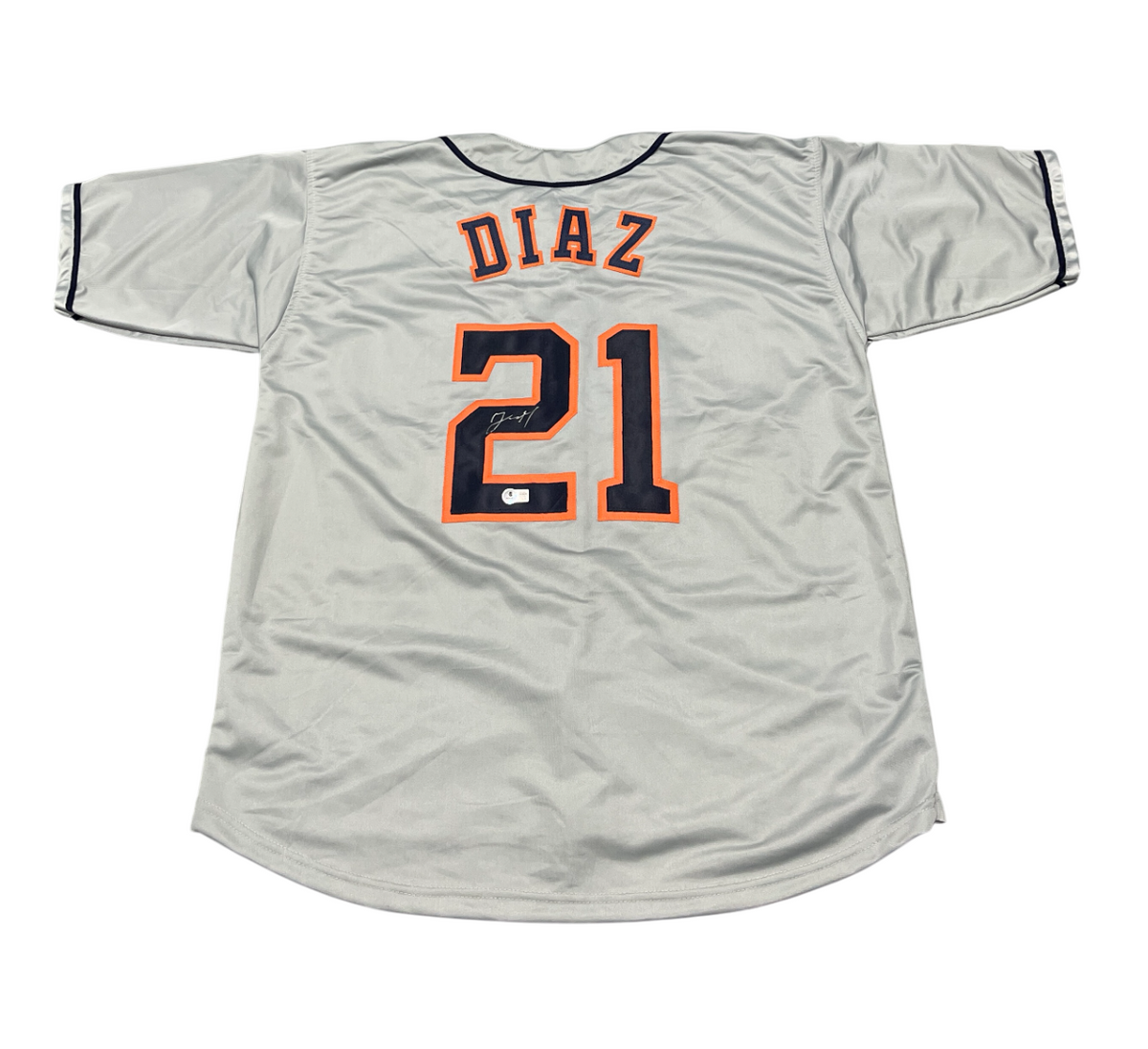Yainer Diaz Signed Houston Astros Custom Jersey Beckett Witness BAS COA
