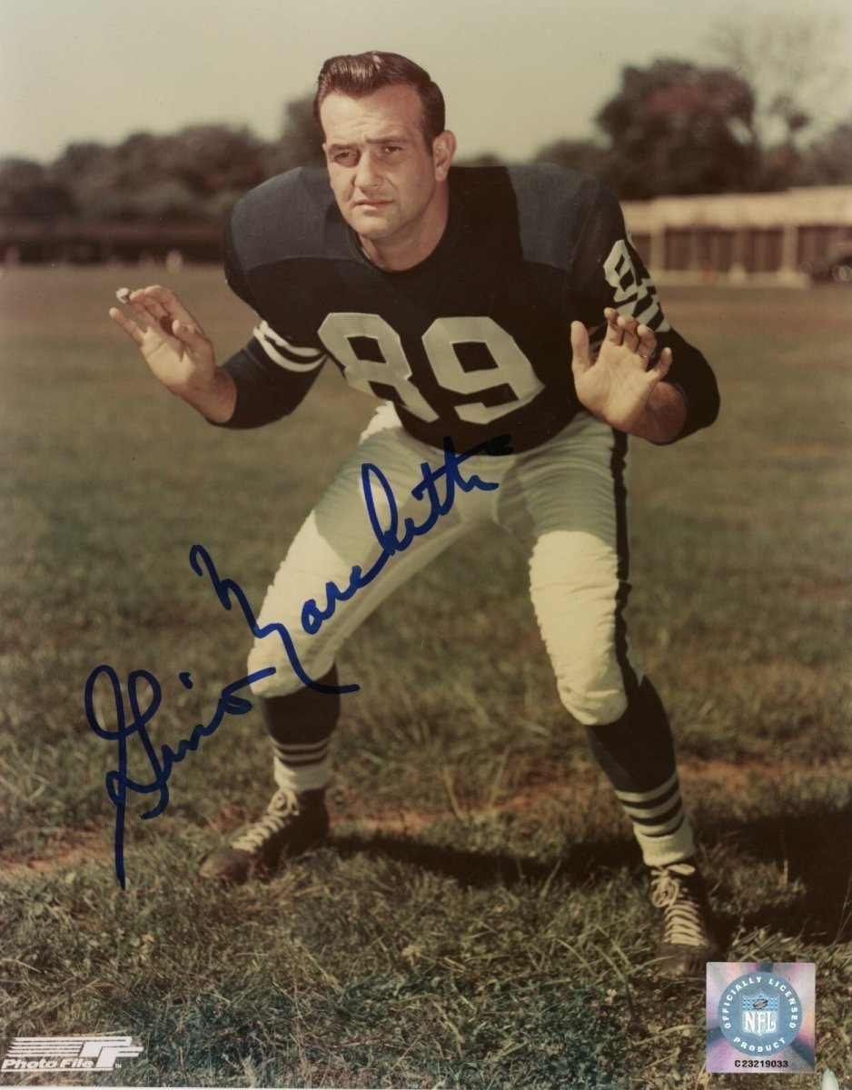 Gino Marchetti Signed Autographed Baltimore Colts 8x10 Photo File LSCM COA
