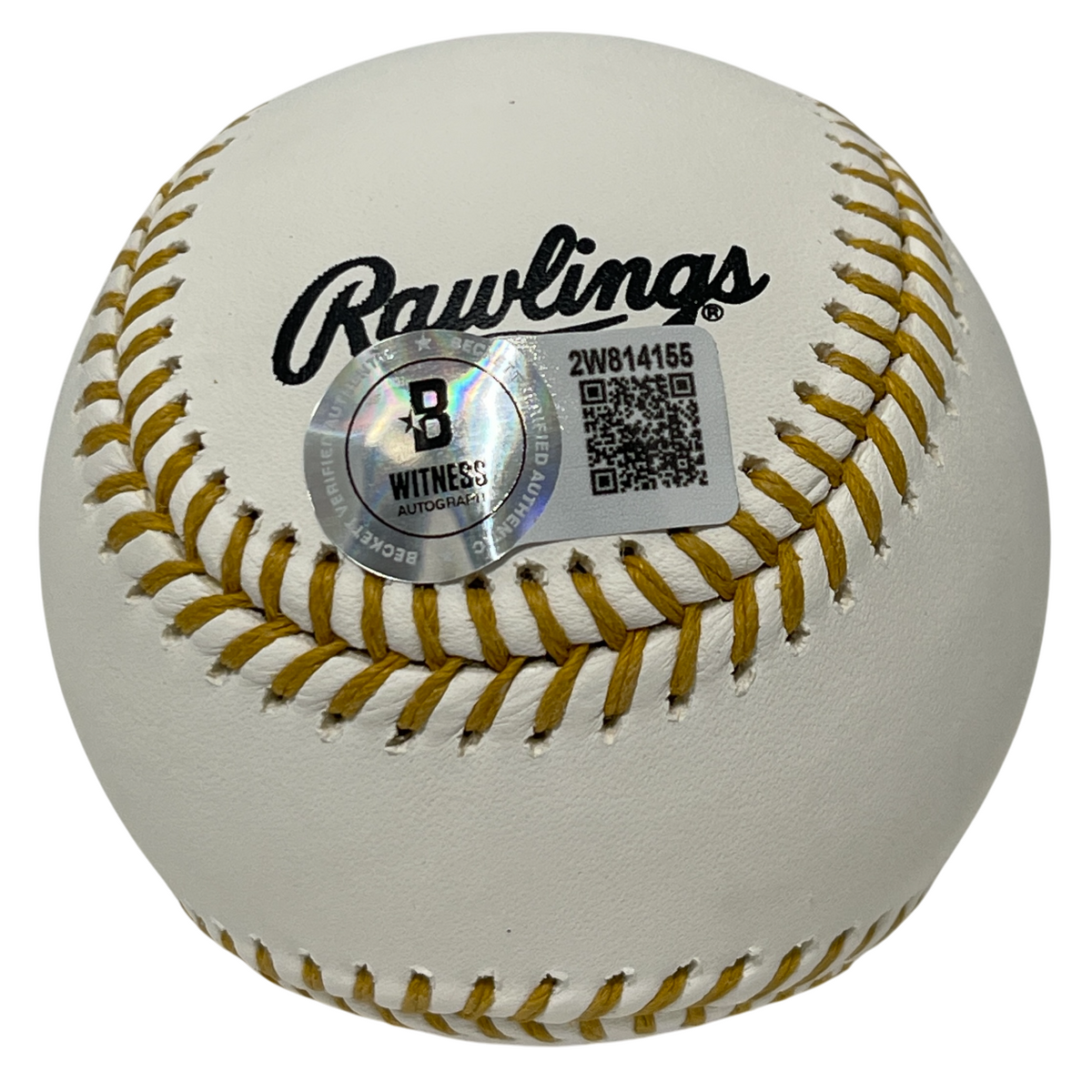 Mike Lowell Signed Rawlings Gold Glove Baseball Beckett Witness BAS COA