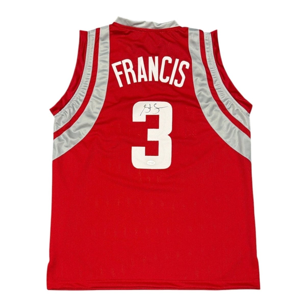 Steve Francis Signed Autographed Houston Rockets Custom Jersey JSA Witness COA