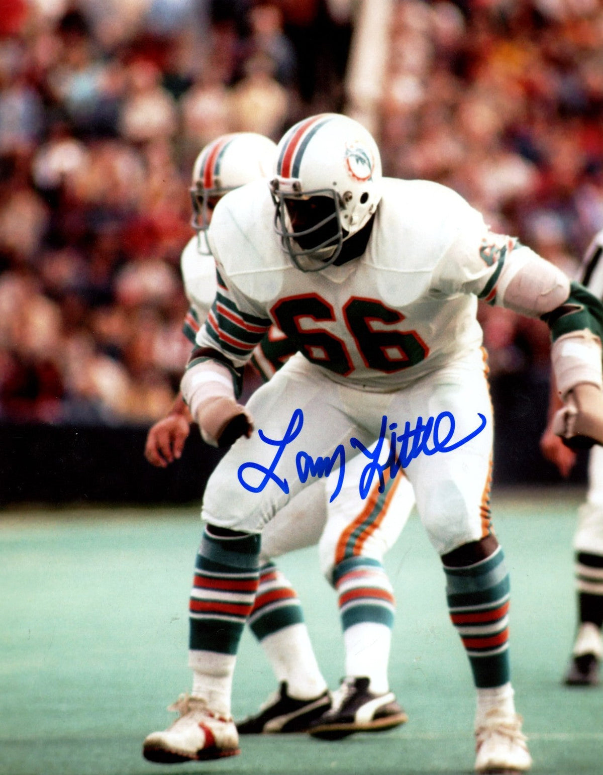 Larry Little Signed Autographed Miami Dolphins 8x10 Photo LSCM COA #3