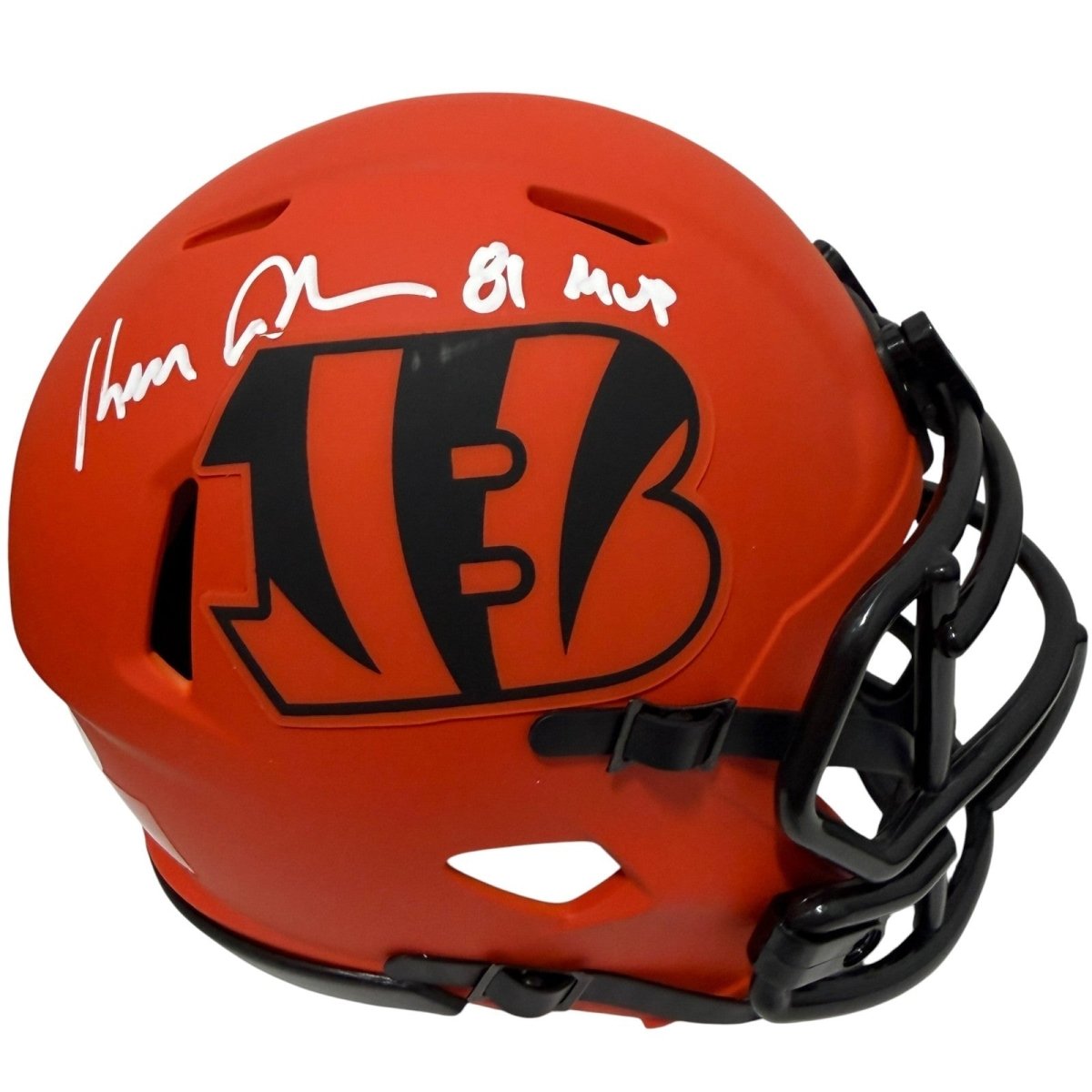 Ken Anderson Signed Cincinnati Bengals Rave Mini Helmet w 81 MVP JSA Witness COA