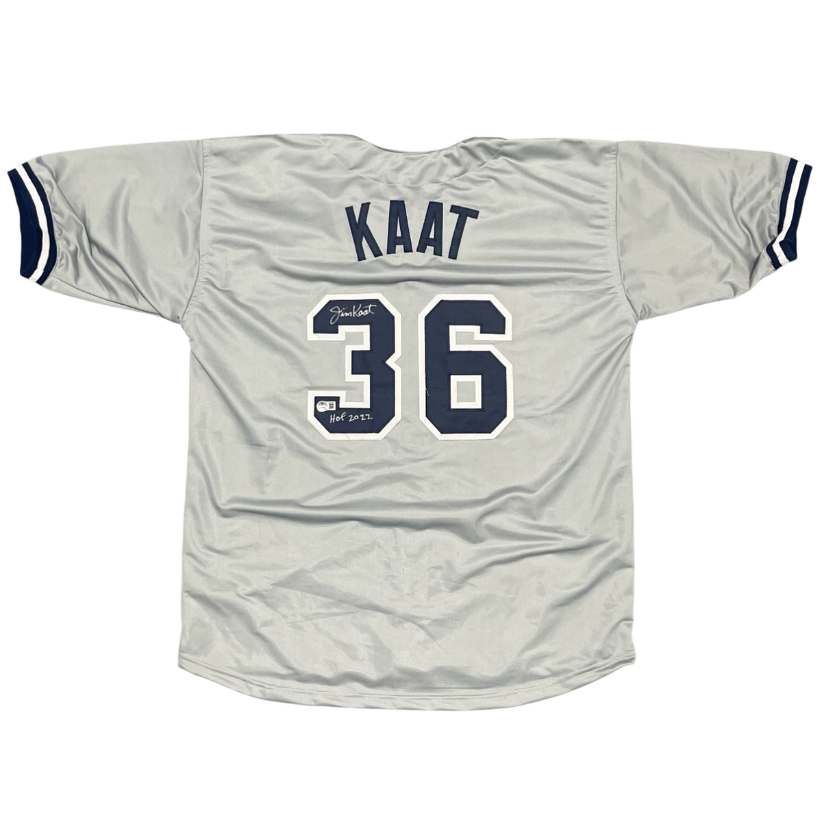 Jim Kaat Signed NY Yankees Custom Jersey w/ HOF 2022 Beckett Witness BAS COA