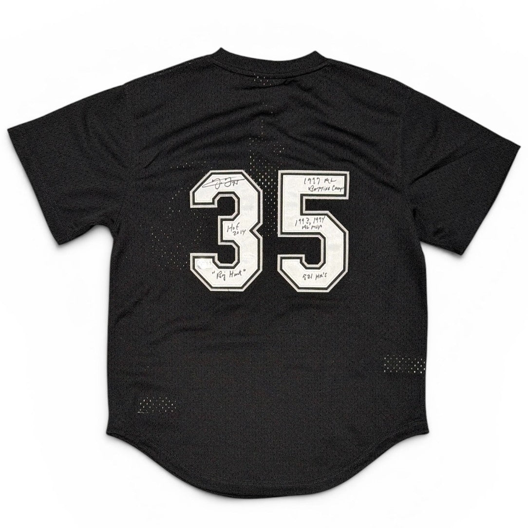 Frank Thomas Signed White Sox Mitchell & Ness Jersey w/ 5x Ins Beckett W BAS COA
