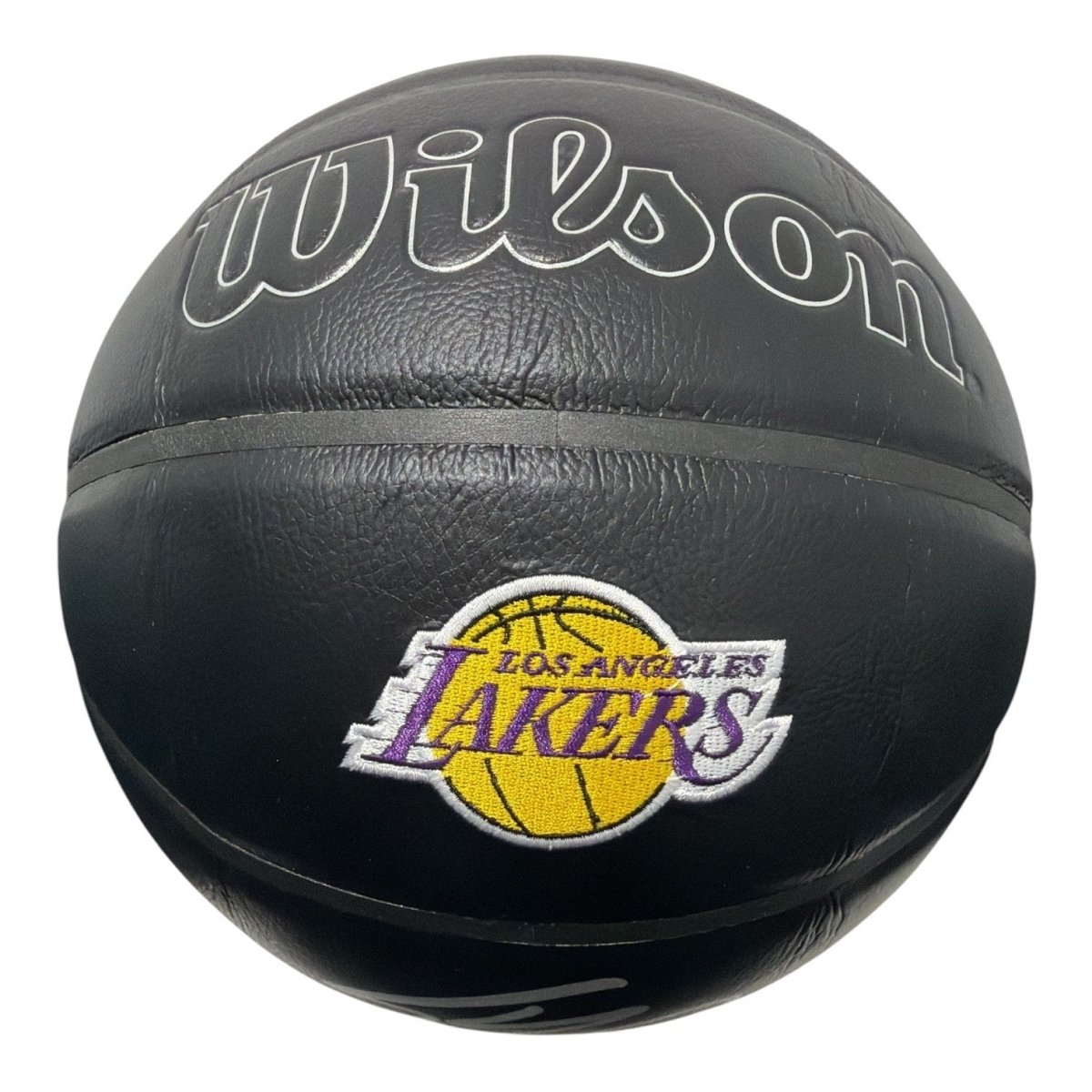 Shaquille O'Neal Signed Black Lakers Wilson Premiere NBA Basketball JSA Wit. COA