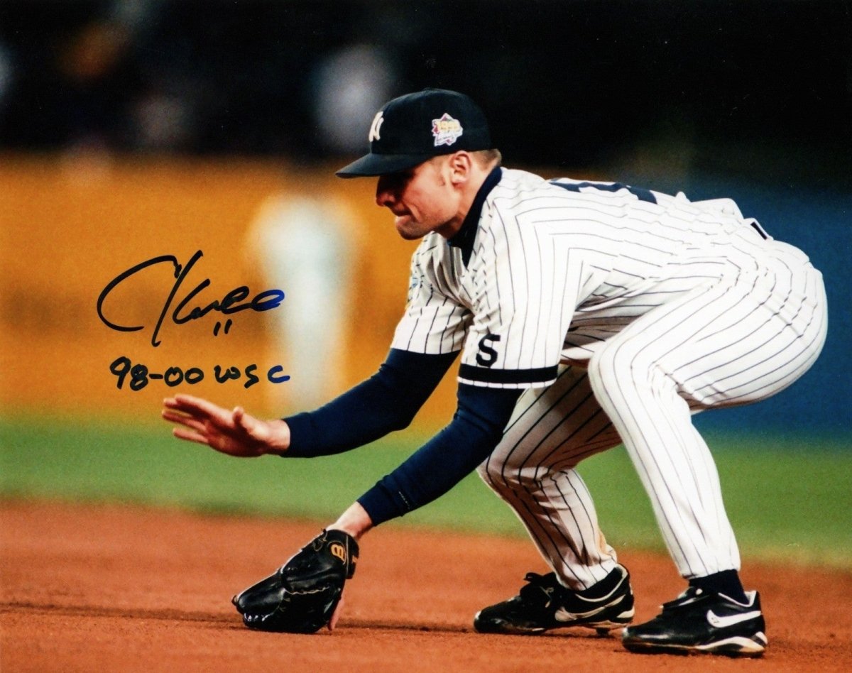 Chuck Knoblauch Signed New York Yankees 8x10 Photo w/ 98-00 WSC LSCM COA #5
