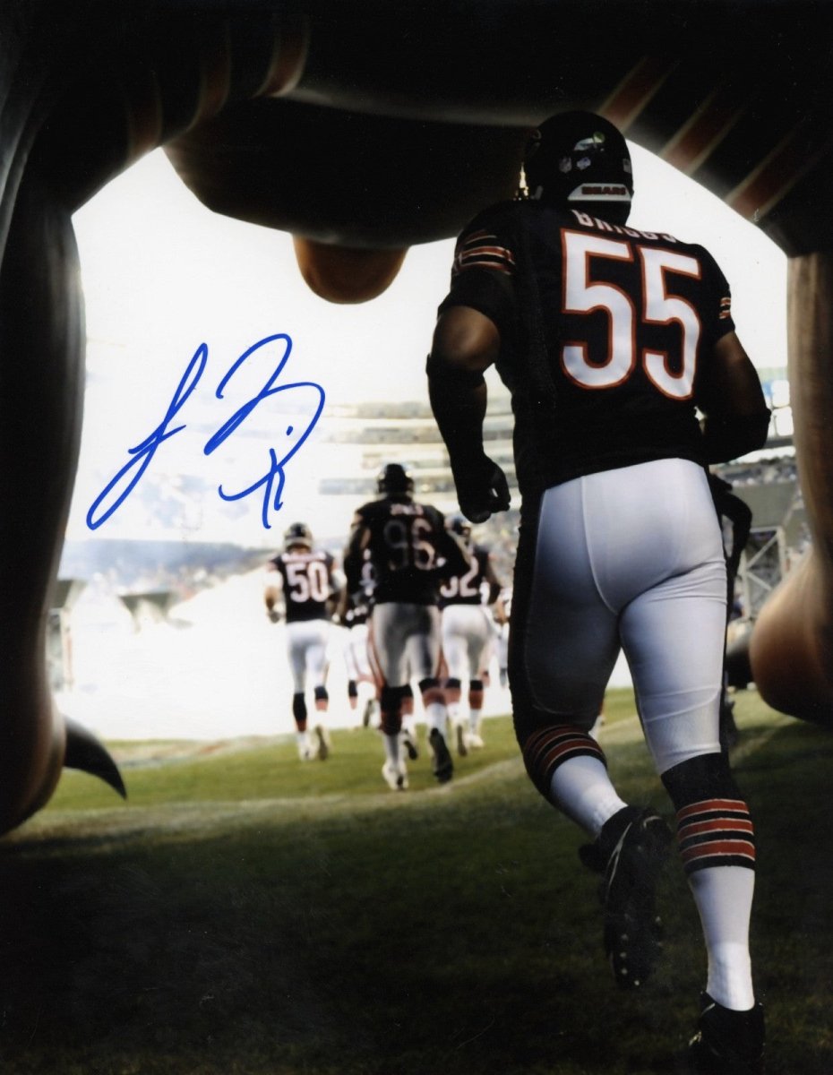 Lance Briggs Signed Autographed Chicago Bears 8x10 Photo LSCM COA #3