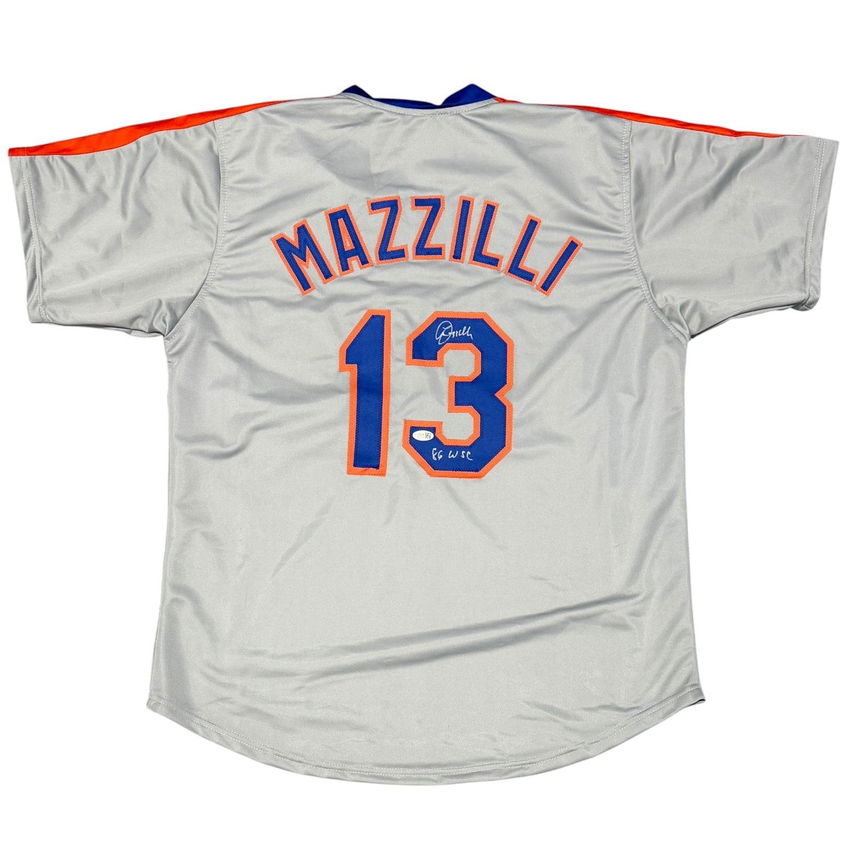 Lee Mazzilli Signed New York Mets Custom Jersey w/ 86 WSC JSA Witness COA