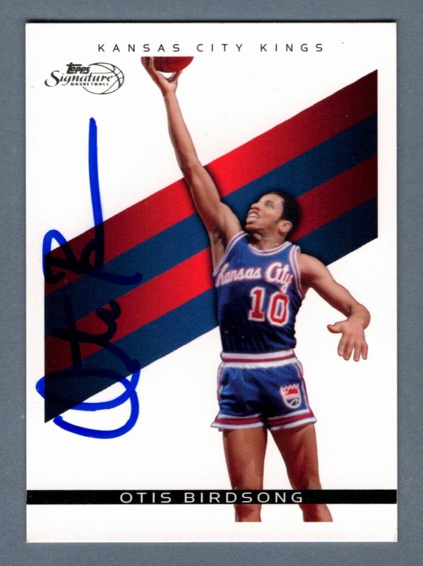 Otis Birdsong Signed 2009-10 Topps Signature TS-OB #/2325 LSCM COA Kings