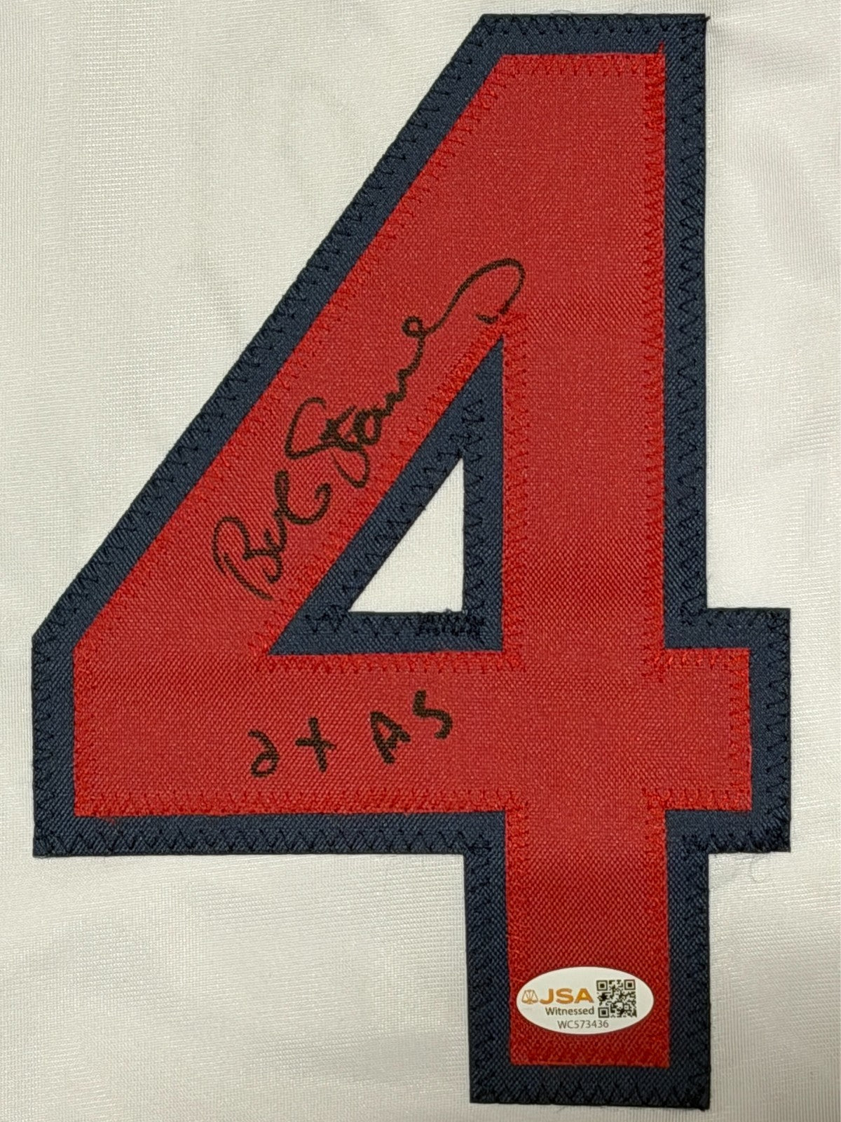 Bob Stanley Signed Boston Red Sox Custom Jersey w/ 2x AS JSA Witness COA