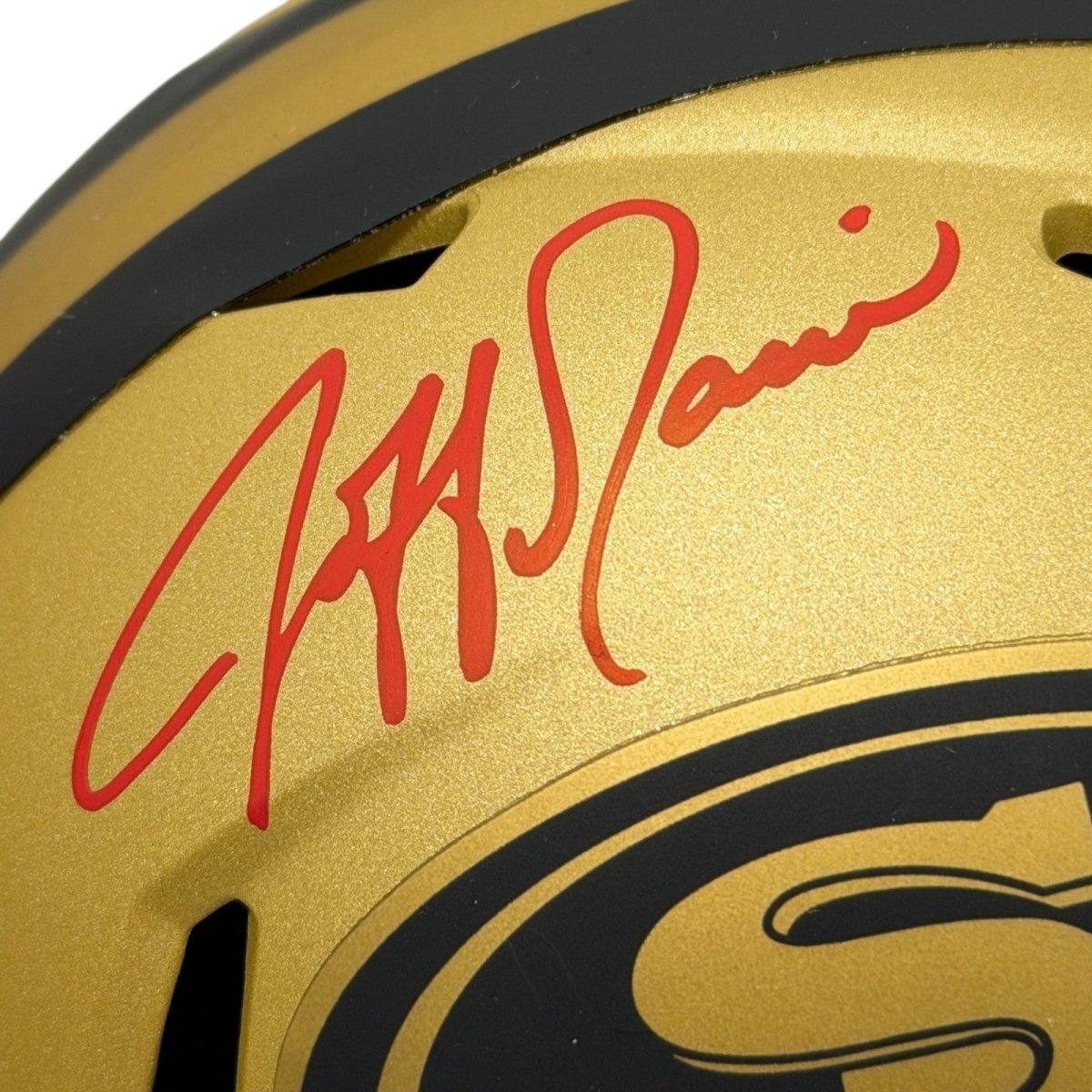 Jeff Garcia Signed San Francisco 49ers Rave Mini Helmet JSA Witness COA