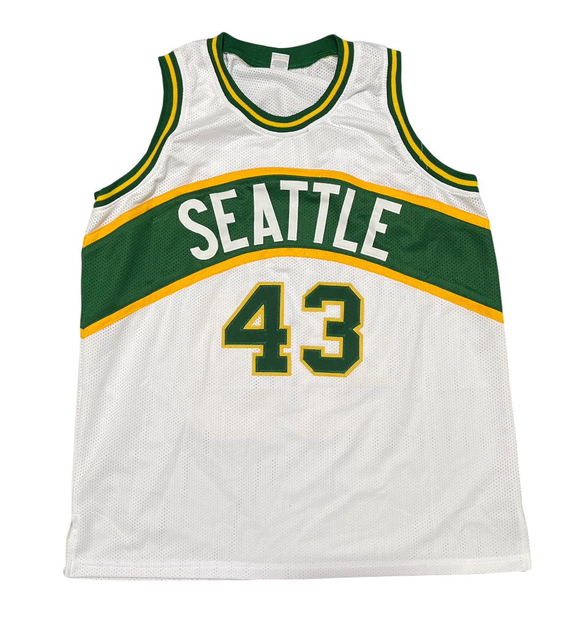 Jack Sikma Signed Seattle Sonics Custom Jersey w/ HOF 19  Beckett Wit BAS COA