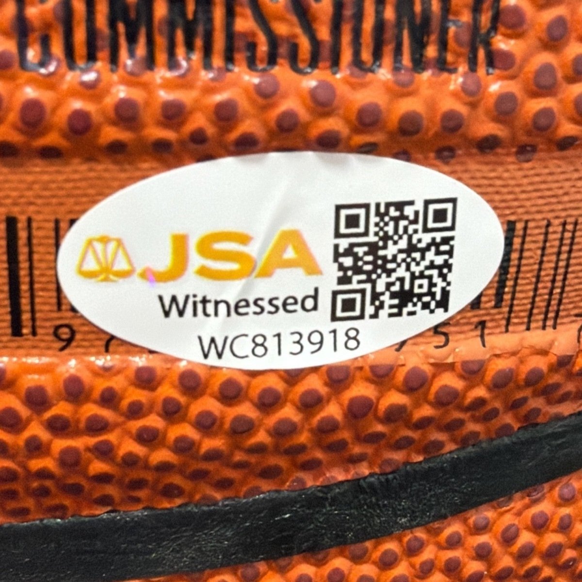 Marcus Camby Latrell Sprewell Larry Johnson Signed Wilson Basketball JSA W COA