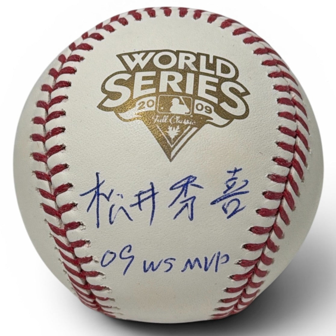 Hideki Matsui Signed 2009 World Series Baseball Kanji 09 WS MVP JSA COA Yankees