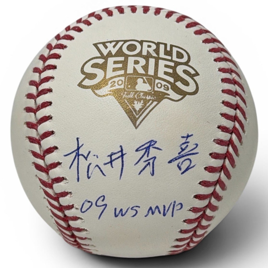 Hideki Matsui Signed 2009 World Series Baseball Kanji 09 WS MVP JSA COA Yankees