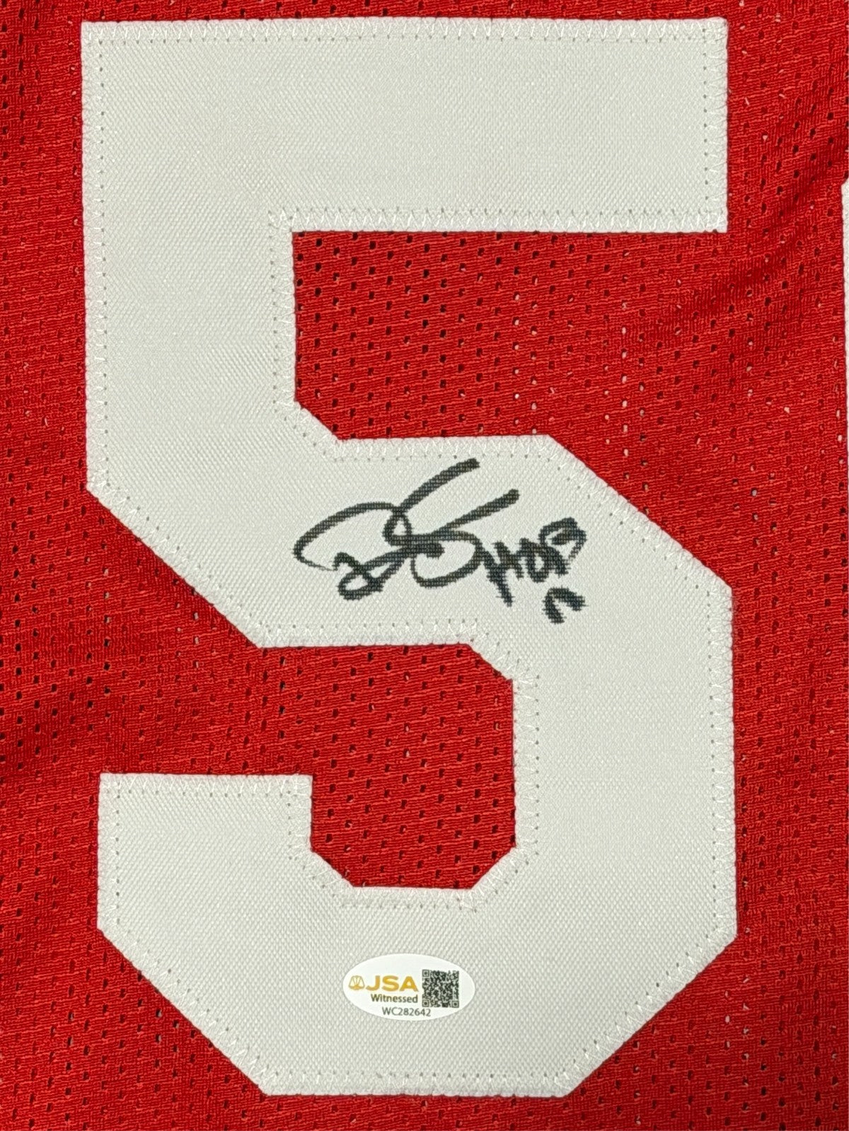 Ralph Sampson Signed Houston Rockets Custom Jersey w/ HOF 12 JSA Witness COA