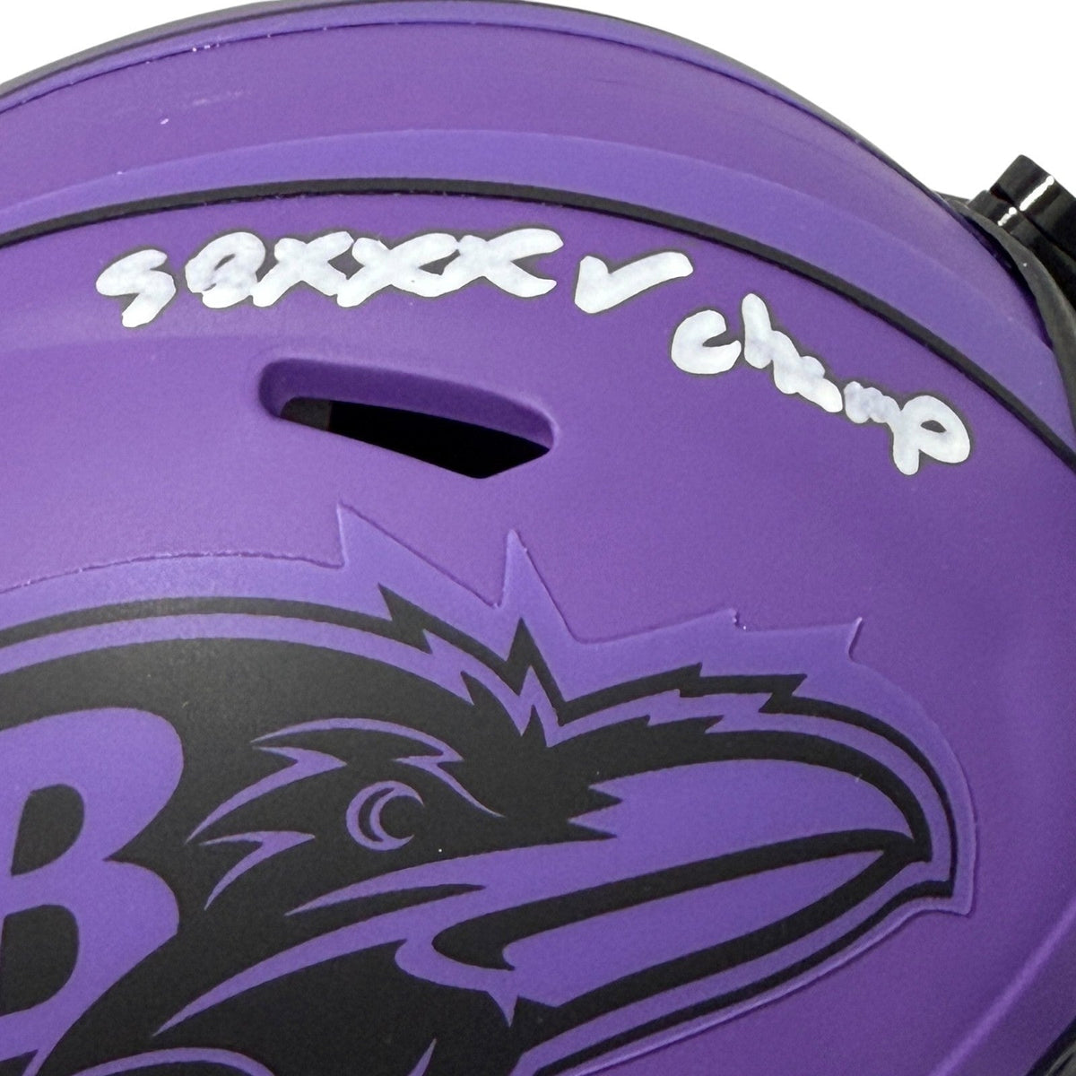 Jamal Lewis Signed Ravens Rave Mini Helmet w/ SB XXXV Champ JSA Witness COA