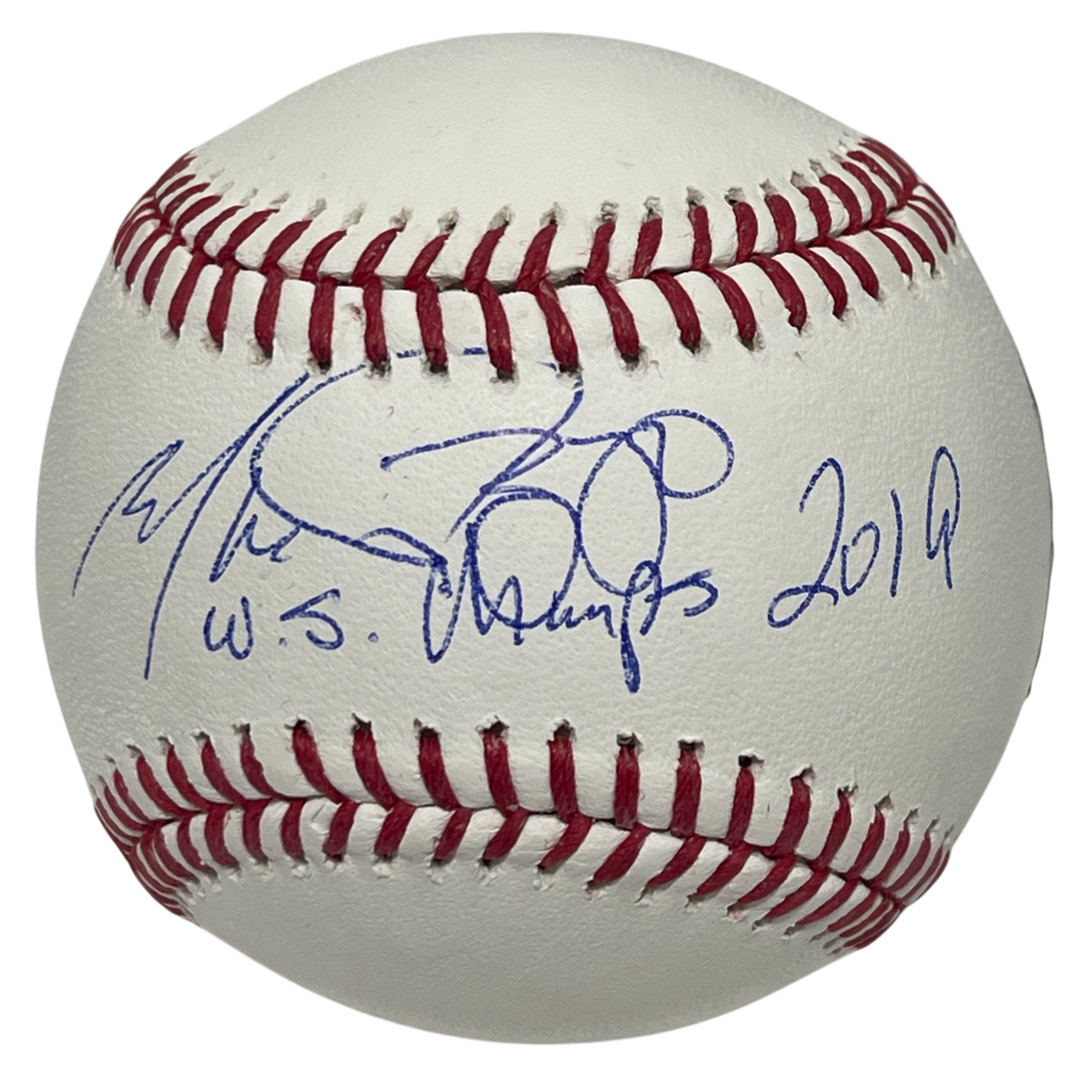 Mike Rizzo Signed Rawlings ROMLB Baseball w/ WS Champs Beckett BAS COA
