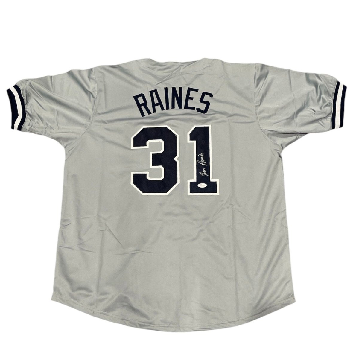 Tim Raines Signed Auto Autographed New York Yankees Jersey JSA COA