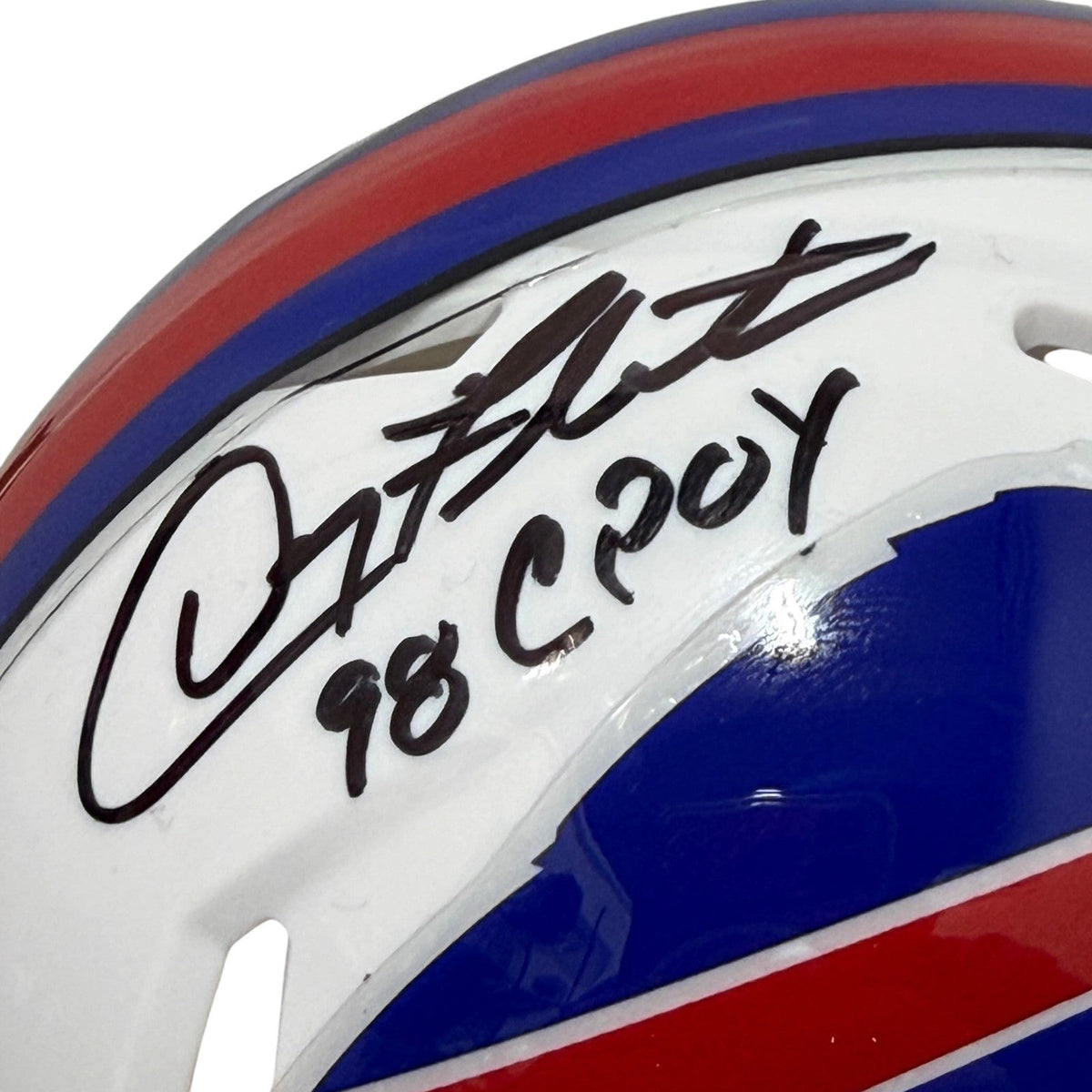 Doug Flutie Signed Buffalo Bills Speed Mini Helmet w/ 98 CPOY JSA Witness COA
