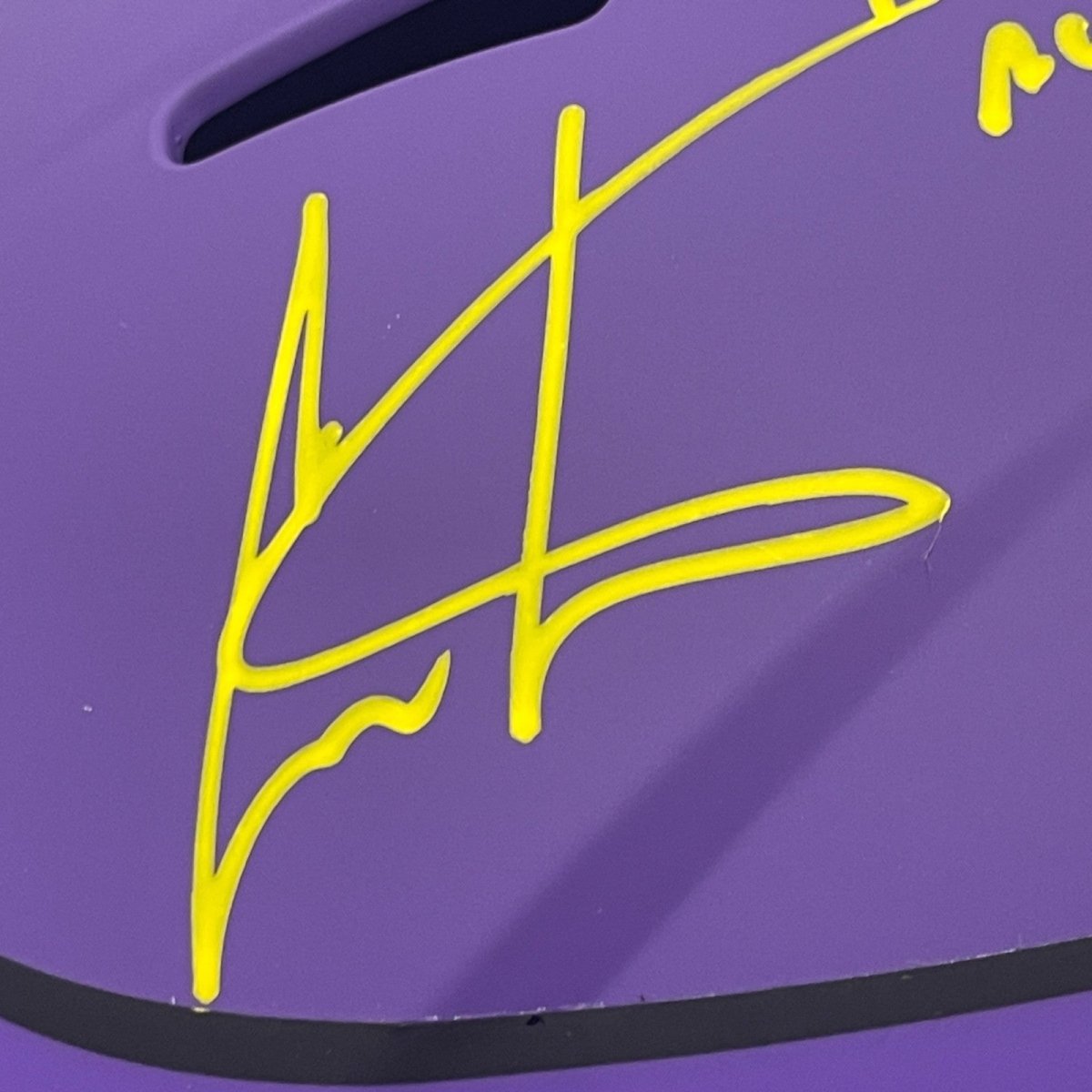 Cris Carter Signed Vikings Rave Full Size FS Helmet w/ HOF + TDs Beckett BAS COA