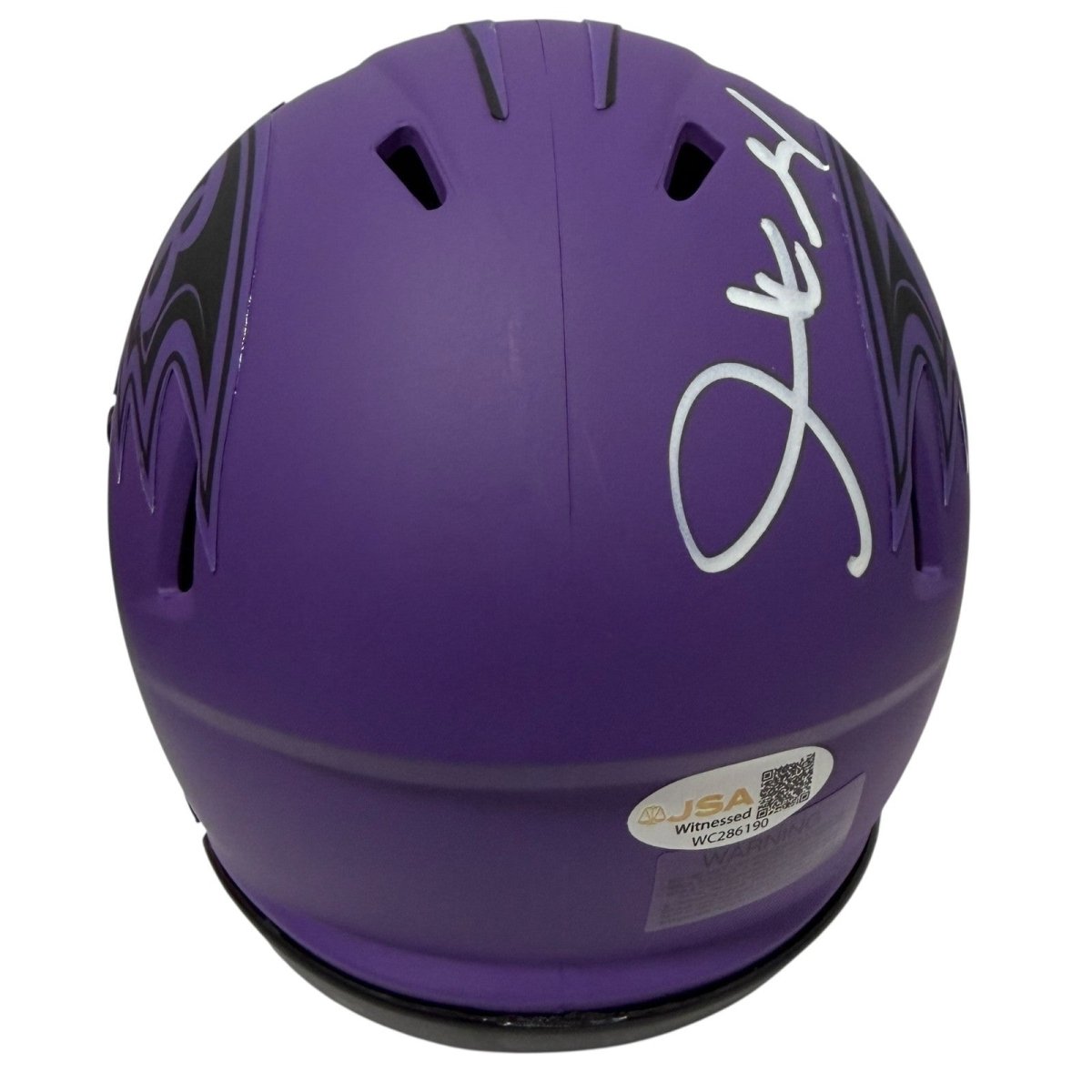 Derrick Mason Signed Autographed Baltimore Ravens Rave Mini Helmet JSA Wit COA