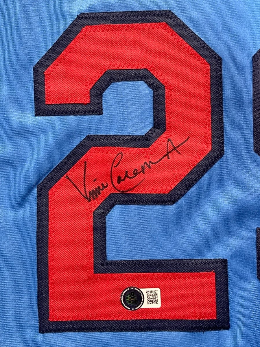Vince Coleman Signed St Louis Cardinals Custom Jersey Beckett Witness BAS COA