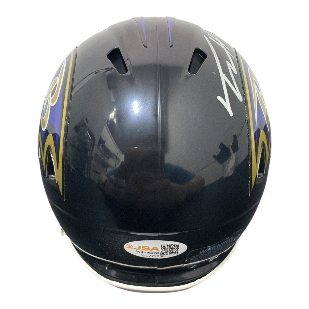 Trey Hendrickson Signed Baltimore Ravens Speed Mini Helmet JSA Witness COA
