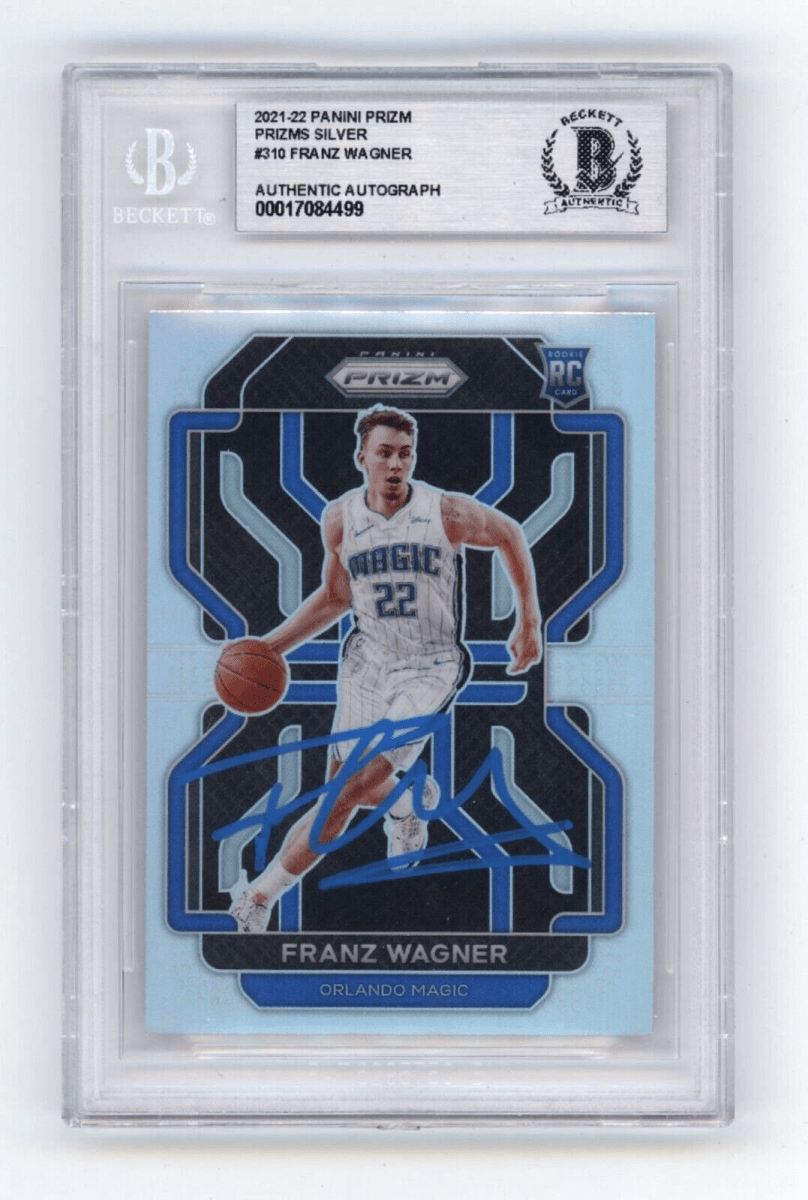Franz Wagner 2021-22 Panini Prizm Silver #310 Rookie RC Signed BAS BGS Auth Auto